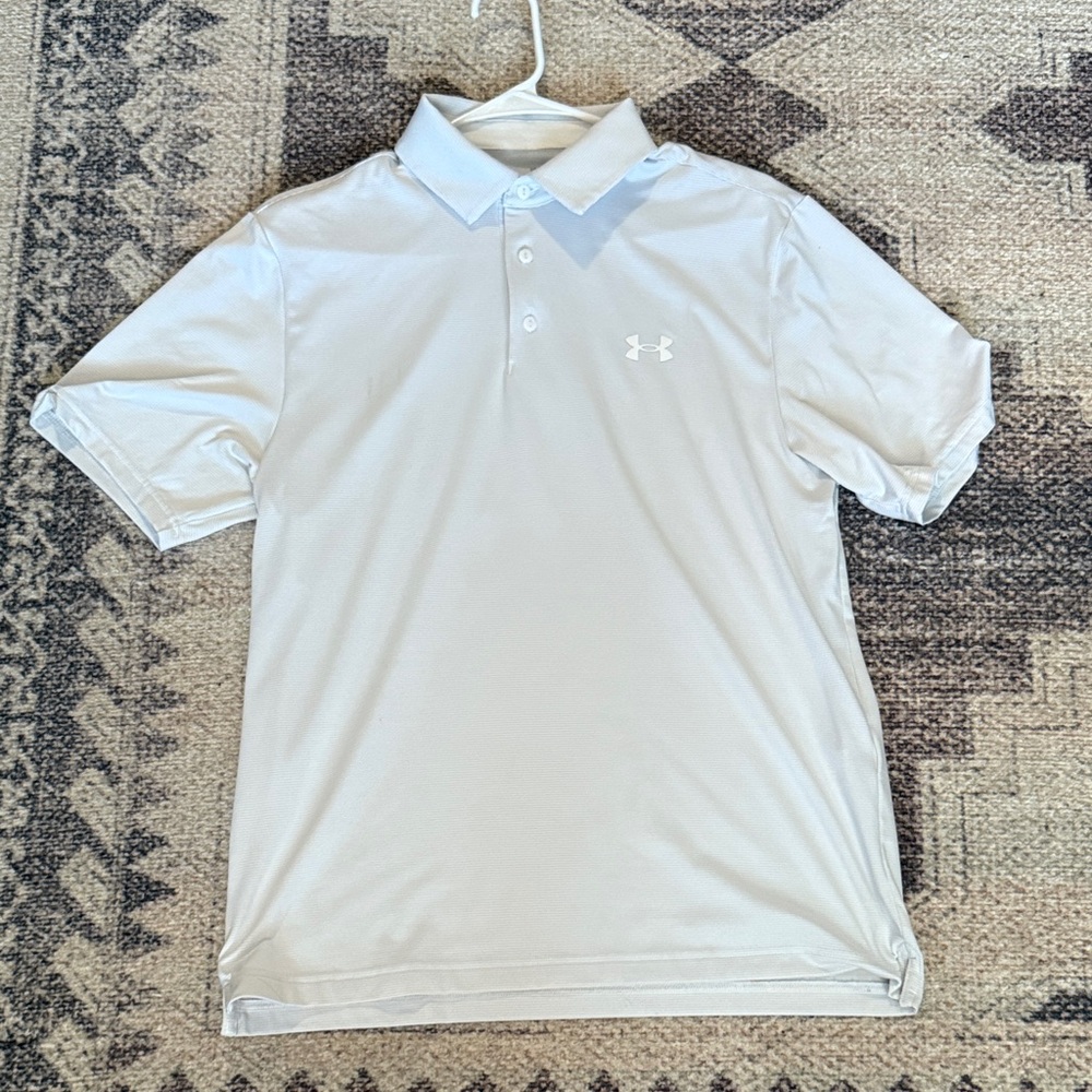 Under Armour Men's Light Gray Polo Shirt